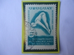 Sellos de America - Uruguay -  XIV Campeonato Sudamericano de Natación - Montevideo 1958