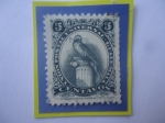 Stamps Guatemala -  Quezal (Pharomachius mocinno) - Selloo de 5Ctvs. Año 1963