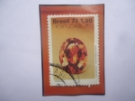 Stamps Brazil -  Topacio-Serie: Piedras Preciosas- Exposición Filatélica de Porto. Año 1977.