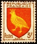 Sellos de Europa - Francia -  Escudo de Aunis