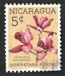 Sellos de America - Nicaragua -  RA71 - Orquídea