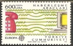 Stamps Turkey -  europa cept. transporte y comunicacion