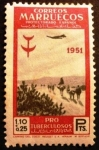 Stamps Spain -  Marruecos español. Pro tuberculosos