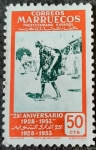 Stamps Spain -  Marruecos español. 25º Aniversario del primer sello marroquí