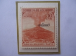 Sellos de America - Colombia -  Volcán Galeras-Pasto-Nariño-Sello Sobrestampación: UNIFICADO-de 30Ct.Año 1959.