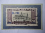 Sellos de America - Bolivia -  IV Cent.Fundación de la Paz-Palacio Legislativo-V Cong.Interamericano de Cirugía 