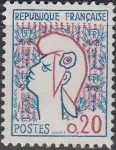 Stamps France -  Marianne: Jean Cocteau