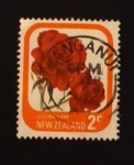 Stamps New Zealand -  Flores