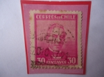 Stamps Chile -  José Joaquín Pérez (1801-1889) Abogado- Presidente por Dos periodos consecutivos (1861-71)