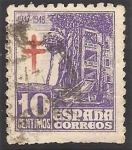 Stamps Spain -  1018 - Pro tuberculosis