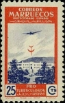 Stamps Morocco -  Marruecos 329 (aereo) **. Pro Tuberculosos, Sanatorio