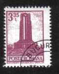 Stamps Romania -  Definitivas - Edificios. Bucarest - Monumento a los héroes