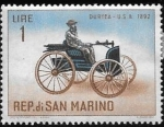 Stamps San Marino -  coches antiguos