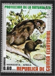 Stamps Equatorial Guinea -  Animales africanos. Mangosta de cola blanca (Ichneumon albicauda)