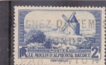 Stamps France -  El molino de Alphonse Daudet