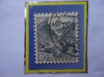 Stamps Switzerland -  Lago Seealpsee y Montañas  Alpstein - Alpes Suizo.