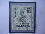 Sellos de Europa - Espaa -  Ed:Es Val. 1 - Plan Sur de Valencia (Plan de ayuda desde 1963 hasta 1969)- Escudo del rey Don Jaime