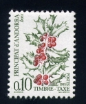 Stamps : Europe : Andorra :  serie- Frutas y bayas del bosque