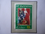 Stamps Bulgaria -  El Piano (Velazquez) de Picasso (1957)- Centenario del Nacimiento de Pablio Picasso (1881-1971)