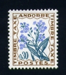 Stamps : Europe : Andorra :  serie- Flores