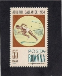 Sellos del Mundo : Europe : Romania : Jocurile Balcanice-1964