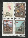 Stamps Yugoslavia -  Ayuda a la Cruz Roja