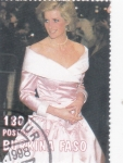 Stamps Burkina Faso -  Diana, princesa de Gales (1961-1997)