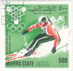 Stamps Yemen -  OLIMPIADA INVIERNO GRENOBLE'68