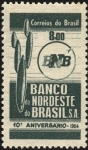 Sellos de America - Brasil -  10mo. aniversario del BANCO NORDESTE DE BRASIL.