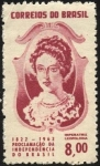 Sellos de America - Brasil -  150 años de la proclamación de la independencia de Brasil. Emperatriz LEOPOLDINA.