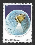 Stamps Nicaragua -  1349 - XV Aniversario del Vuelo Soyuz 