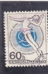 Stamps Czechoslovakia -  danza