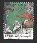 Stamps : Europe : Sweden :  1886 - C Aniversario del Parque Skansen