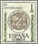 Sellos de Europa - Espa�a -  ESPAÑA 1962 1462 Sello Nuevo Aniv. Union Postal de las Americas y España UPAE