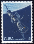 Sellos de America - Cuba -  Dia de la Cosmonautica URSS