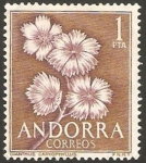 Stamps Andorra -  flor