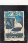 Stamps Australia -  Ocean Racer