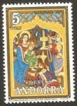 Stamps Andorra -  navidad - adoracion de los reyes