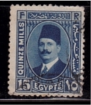 Stamps Egypt -  Rey Fuad I