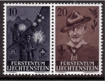 Stamps Liechtenstein -  Centenario movimiento Scout