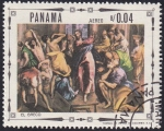 Stamps Panama -  Expulsión de los mercaderes del templo, El Greco