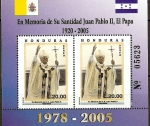 Stamps Honduras -  EN  MEMORIA  DE  S. S.  JUAN  PABLO  II