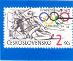 Stamps Czechoslovakia -  OLIMPIADA INVIERNO SARAJEVO'84