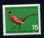 Stamps : Europe : Germany :  Pro juventud- Faisán