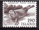 Sellos de Europa - Islandia -  serie- Fauna marina