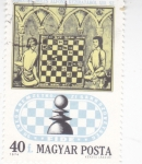 Stamps Hungary -  MINIATURA AJEDREZ