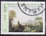 Stamps : America : Cuba :  Paisaje con figuras, Pilliment