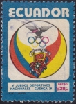 Stamps Ecuador -  V Juegos deportivos nacionales