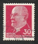 Stamps Germany -  564 B - Presidente Walter Ulbricht