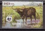 Stamps Cambodia -  WWF- Protección vida salvaje